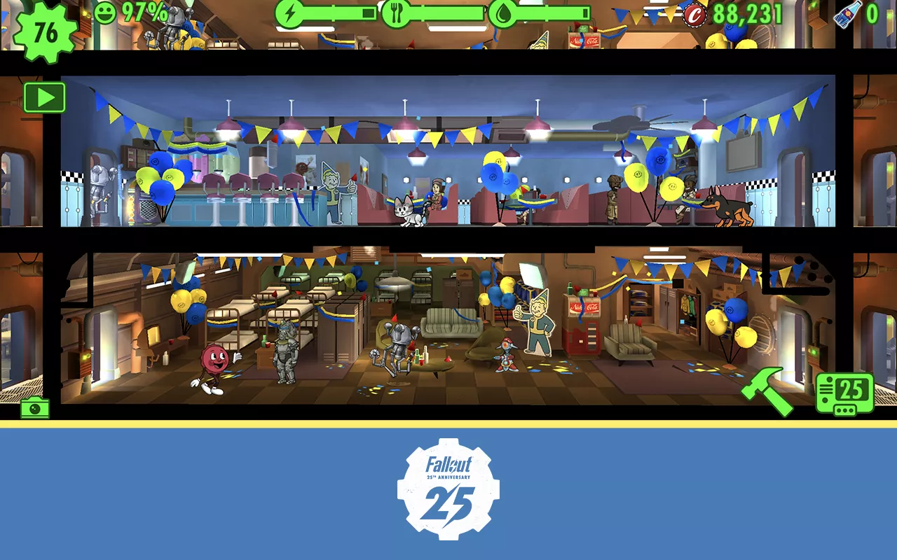 Скачать Fallout Shelter v1.17.0 Мод APK (Много денег)