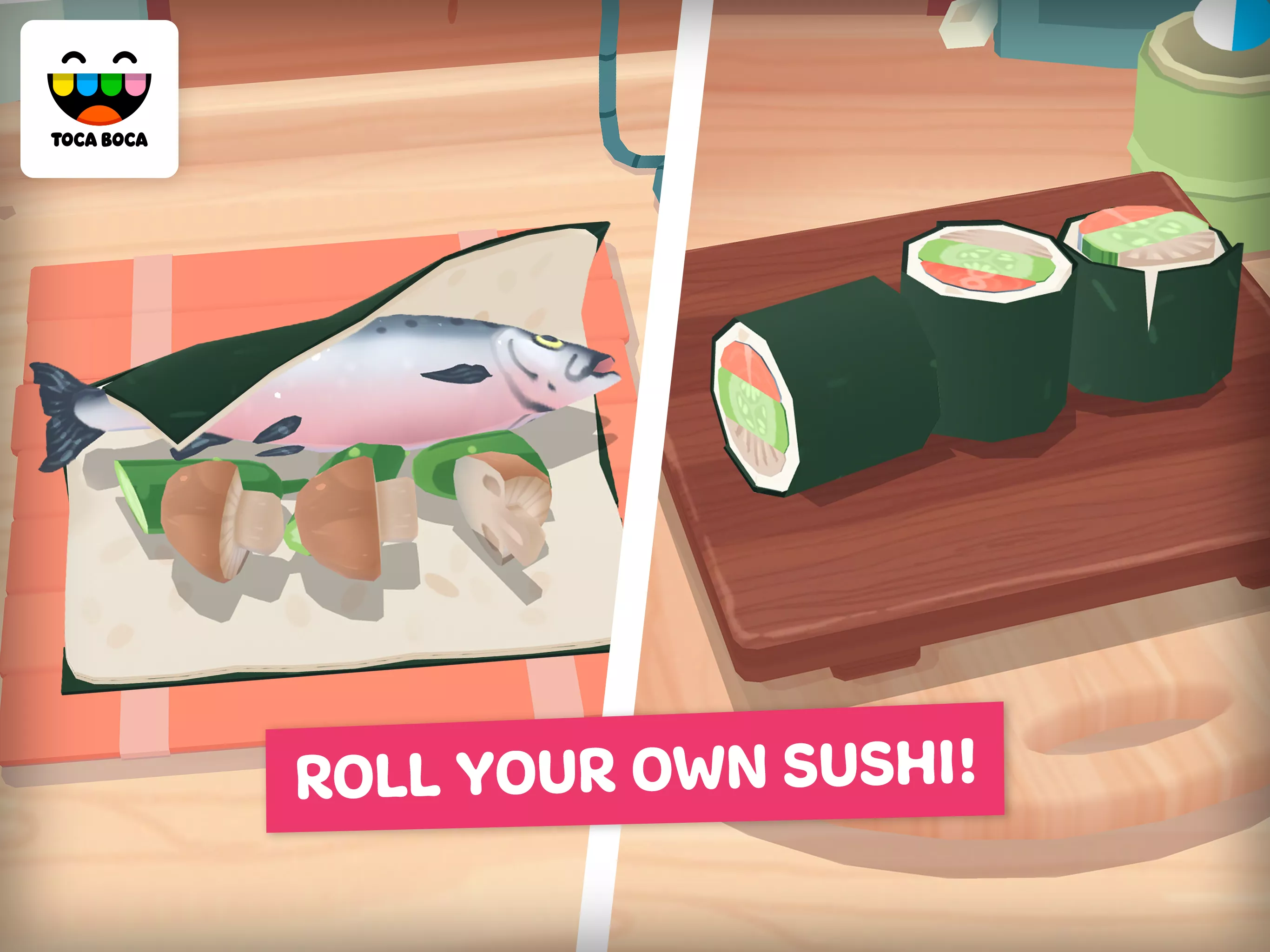 Скачать Toca Kitchen Sushi Restaurant v2.3-play Мод APK (Все открыто)