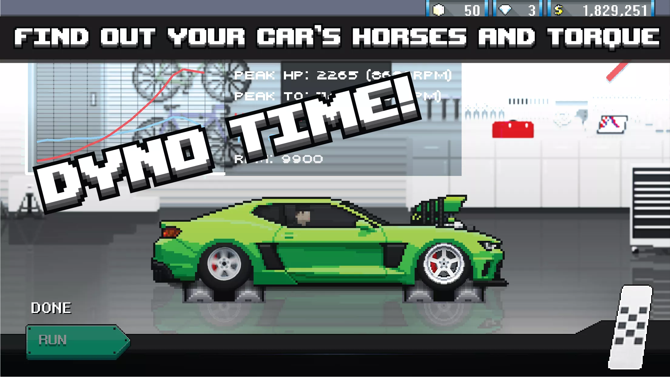 Скачать Pixel Car Racer v1.2.5 Мод APK (Много денег)