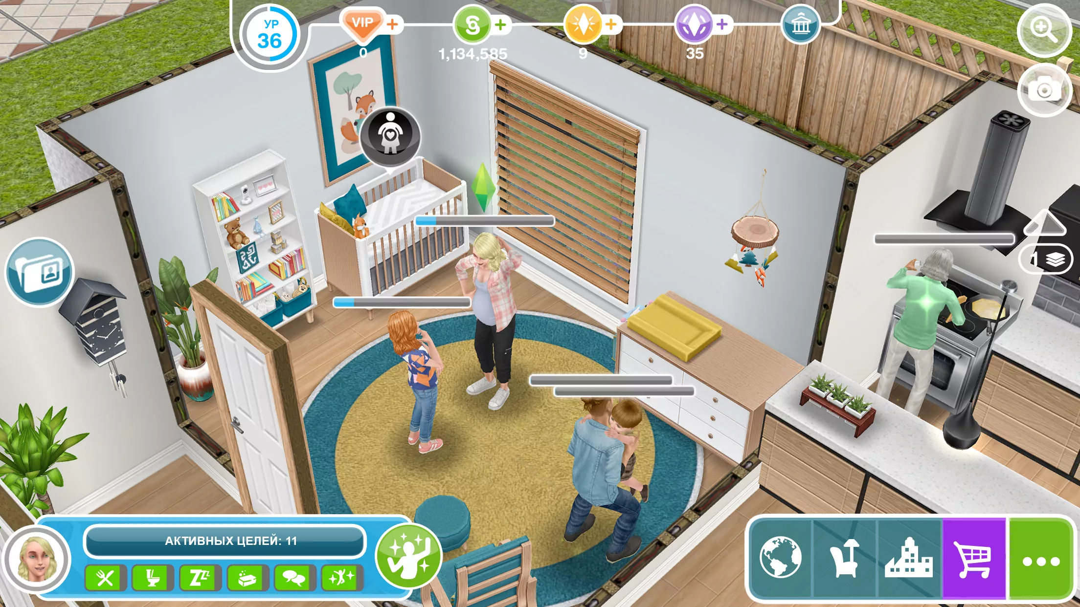 Скачать The Sims FreePlay v5.85.0 Мод APK (Много денег)