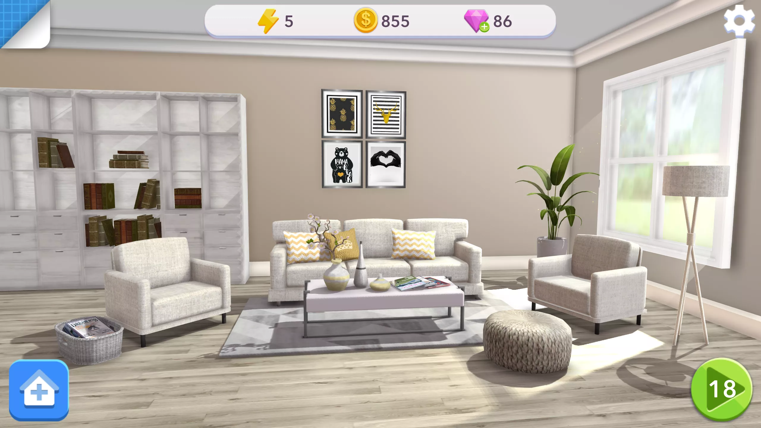 Скачать Home Design Makeover v5.8.3.1g Мод APK (Много денег)