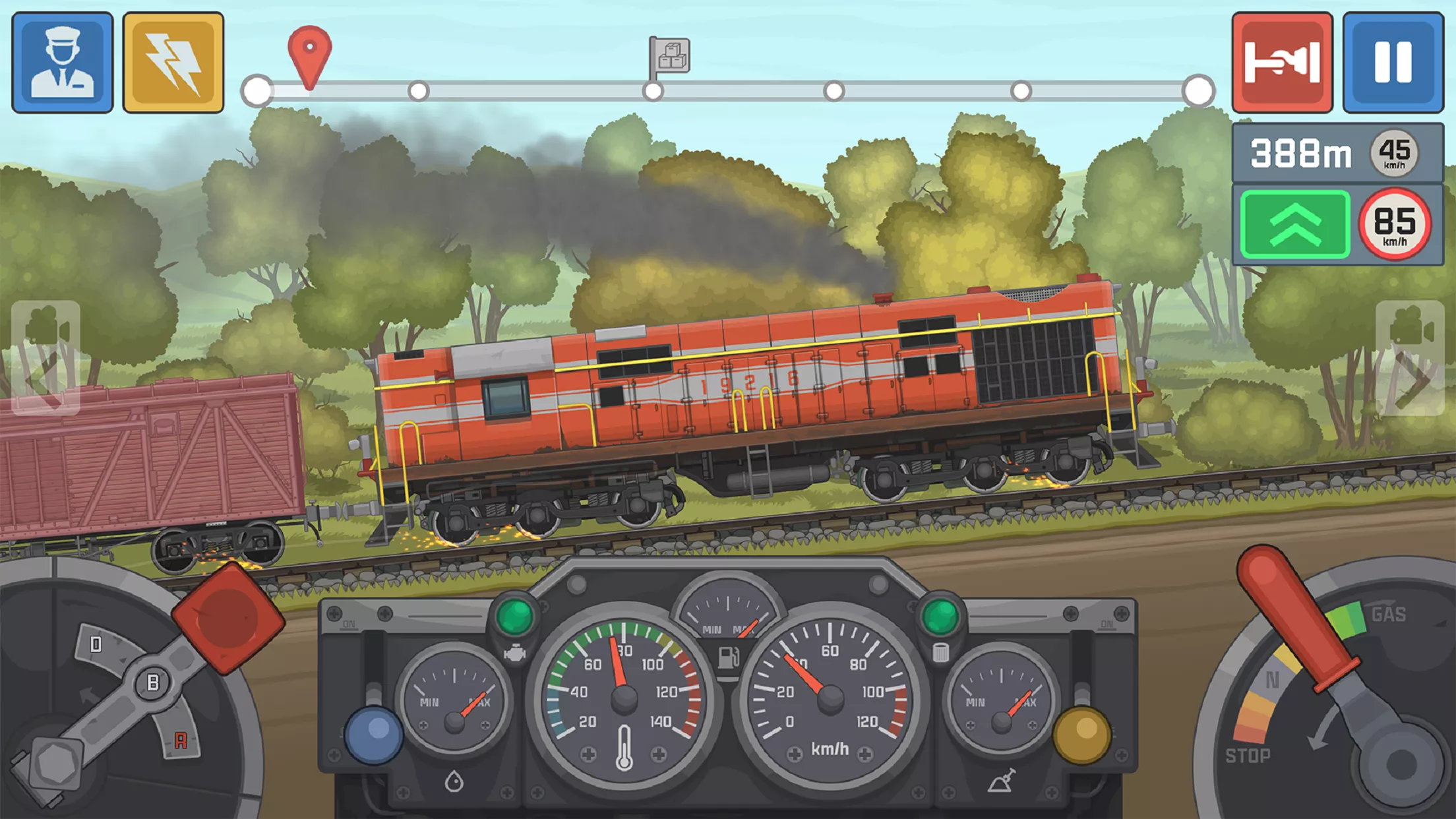 Train Simulator: поезд игра 2D v0.3.3 Мод APK (Много денег)