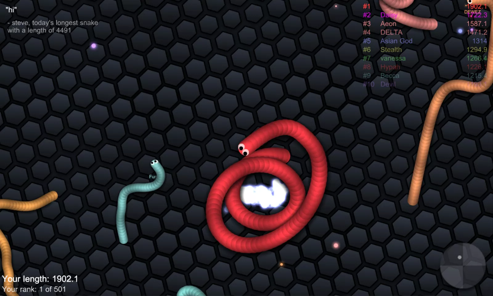 Slither io Mod Apk v1.8.5 God Mode Download Android - Slither io