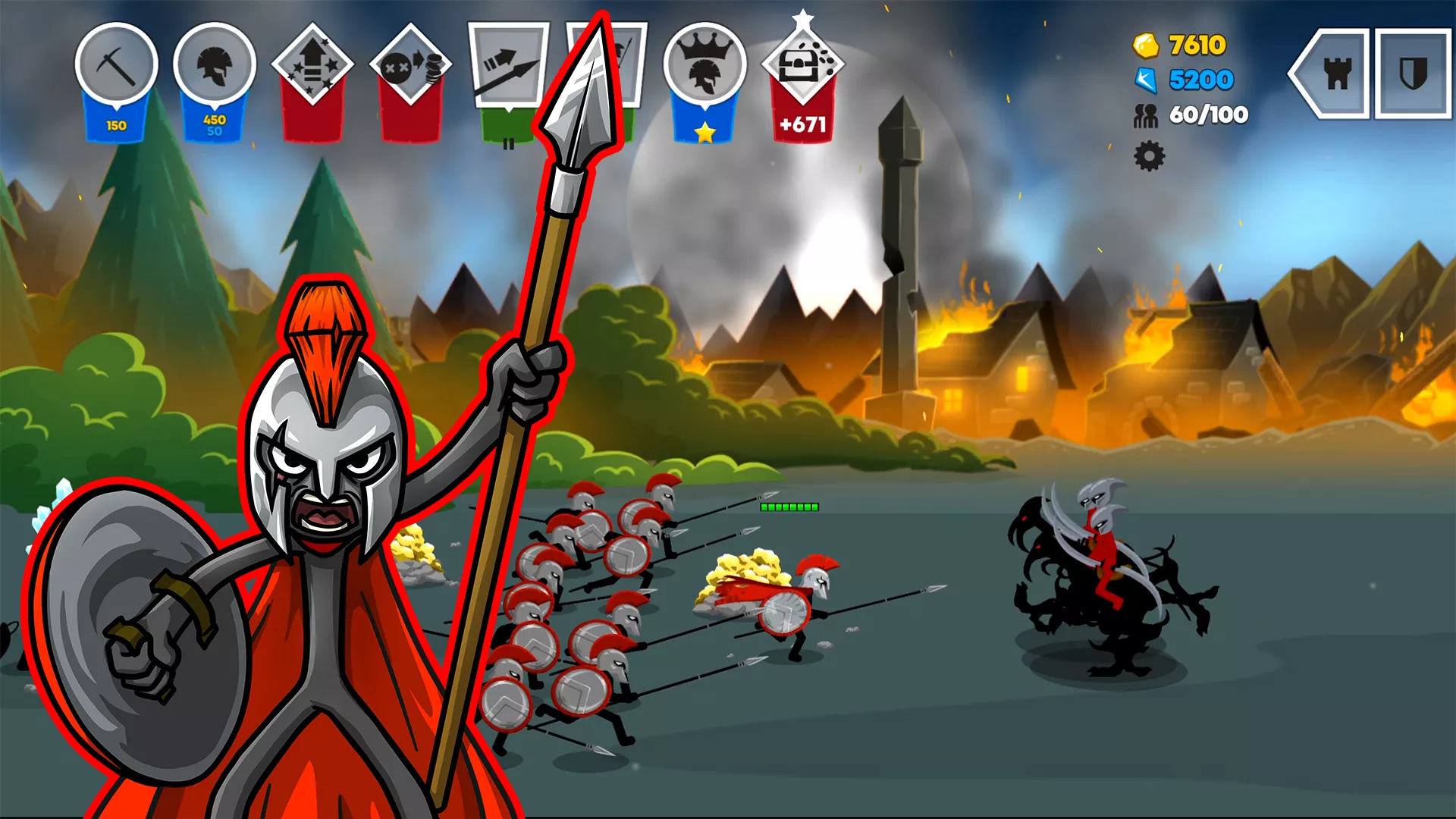 Скачать Stick War: Saga v2024.3.1739 Мод APK (Много денег, все открыто)