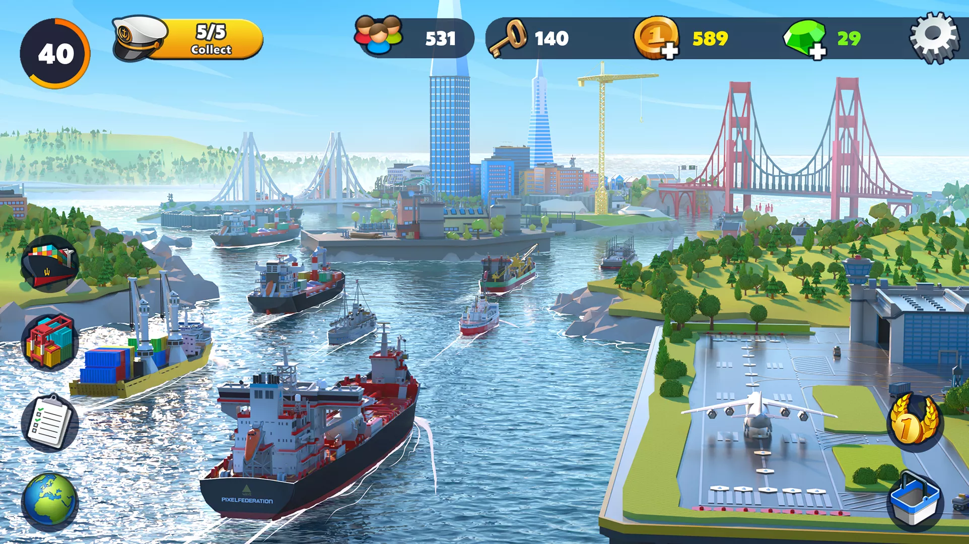 Port City: Судовой магнат v2.10.0 Мод APK (Много денег)