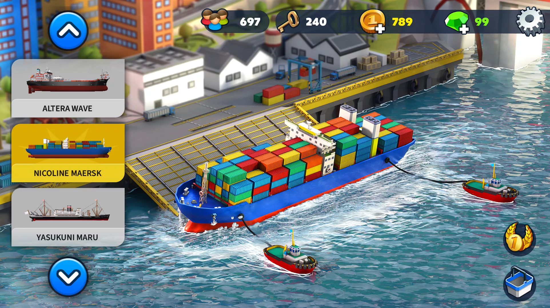 Port City: Судовой магнат v2.10.0 Мод APK (Много денег)