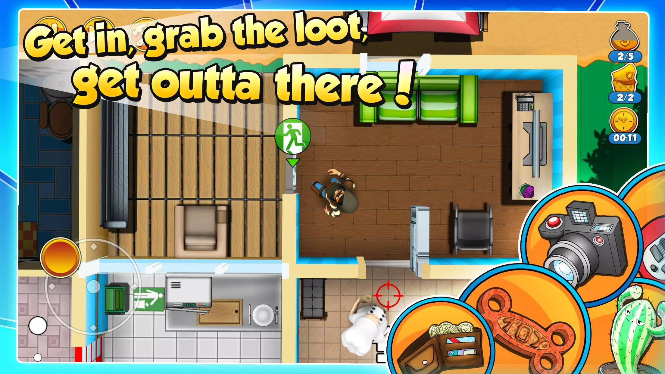 Скачать Robbery Bob 2 v1.11.0 Мод APK (Много денег)